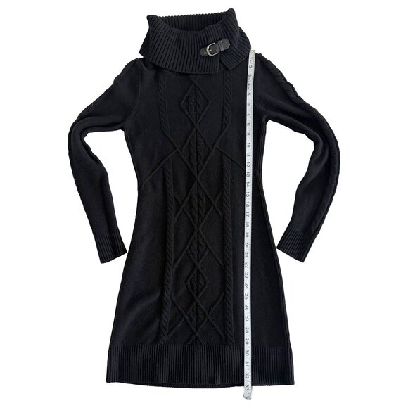 WHBM Buckle Turtleneck Sweater Dress XXS - Picture 3 of 6